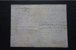 1745 Rare Brevet D'Ordinaire De La Marine   Autographes LOUIS Camp D'Ypello  Sur Velin - Historische Dokumente