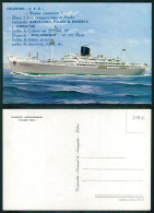 BARCOS SHIP BATEAU PAQUEBOT STEAMER [ BARCOS # 05092 ] - PORTUGAL COMPANHIA COLONIAL NAVEGAÇÃO PAQUETE MOÇAMBIQUE 1969 - Steamers