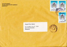 Morocco Cover Sent To Denmark 10-2-1999 (big Size Cover) - Marocco (1956-...)