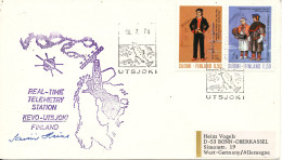 Finland Cover 16-7-1974 Real-time Telemetry Station Kevo-Utsjoki Sent To Germany - Brieven En Documenten