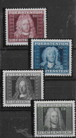 LIECHTENSTEIN 1941 " RITRATTI DI PRINCIPI " SERIE DI 4 VALORI INTEGRI ** MNH LUSSO C2066 - Unused Stamps