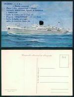 BARCOS SHIP BATEAU PAQUEBOT STEAMER [ BARCOS # 05098 ] - PORTUGAL COMPANHIA COLONIAL NAVEGAÇÃO PAQUETE MOÇAMBIQUE 9-67 - Passagiersschepen