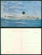 BARCOS SHIP BATEAU PAQUEBOT STEAMER [ BARCOS # 05099 ] - PORTUGAL COMPANHIA COLONIAL NAVEGAÇÃO PAQUETE MOÇAMBIQUE 9-67 - Steamers