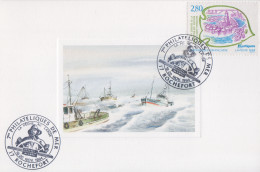 Carte   FRANCE    7émes  PHILATELIQUES   De   MER       ROCHEFORT  1994 - Commemorative Postmarks