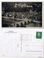 Ansichtskarte Heidelberg Vom Philosophenweg Gesehen 1930 - Heidelberg