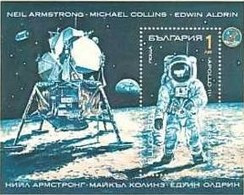 Neal Amsrong, Michael Collins, Edwin Aldrin - Cosmos - Bulgaria  1990 -  Block MNH** - Estados Unidos