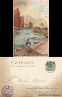 Ansichtskarte  Stempel Bremen - Sonne Als Goldrelief 1899 - Te Identificeren