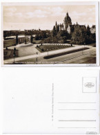 Döhren-Wülfel-Hannover: Maschpark Mit Rathaus Und Rudolf Bennigsen Denkmal 1930 - Hannover