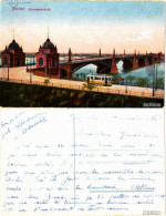 Ansichtskarte Mainz Strassenbrücke - Straßenbahn 1926  - Mainz