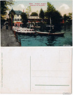 Ansichtskarte Zittau Westpark, Burgteich. Restaurant Mit Gondelfahrt 1920 - Zittau
