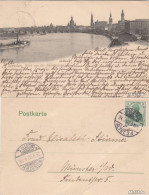 Innere Altstadt-Dresden Blick Von Der Marienbrücke Gel. 1902 1902 - Dresden