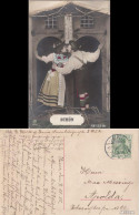 Ansichtskarte  "Schön" Liebes Paar Gel. 1908 1908 - Couples