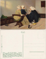 Ansichtskarte  Alte Und Junge Katzen - Claus Meyer 1916 - Peintures & Tableaux