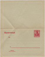 Ansichtskarte  Kartenbrief, 10 Pfennig Deutsches Reich Ganzsache 1920 - Andere & Zonder Classificatie