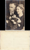 Foto  Liebespaar Foto Mit Blumen 1932 Privatfoto  - Couples