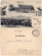 Ansichtskarte Goslar Kaiserhaus, Kaiser Wilhelm I Denkmal 1914 - Goslar