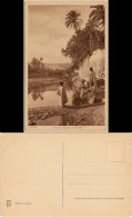 Ansichtskarte  Corso D'acqua Nelle Oasi/Wasserlauf In Den Oasen 1928 - Kostums