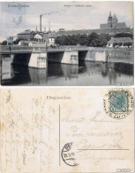 Königgrätz Hradec Králové Panorama (Pohled Z Orlieneho Mostu) Gel. 1906 1906 - Tchéquie