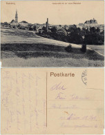 Ansichtskarte Radeberg Totalansicht Mit Der Neuen Realschule 1918  - Radeberg