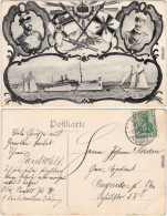 Ansichtskarte  Marine Mehrbild - Kriegsschiff 1907  - Krieg