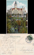 Ansichtskarte Leipzig Anlagen Und Neues Rathaus 1910  - Leipzig