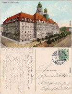 Ansichtskarte Innere Altstadt-Dresden Partie Am Neuen Rathaus 1910  - Dresden