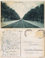 Postcard Danzig Gdańsk/Gduńsk Große Allee - Straßenbahn 1920  - Danzig