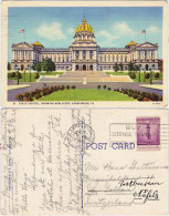 Postcard Harrisburg State Capitol - Showing New Steps 1941 - Other & Unclassified