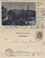 Ansichtskarte Hamburg Fleet Bei Der Lollenbrücke 1898 Luna - Otros & Sin Clasificación