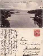 Postcard Nynäshamn Vy Fran Oscarsutsigten/Blick Von Oscarsutsigten 1911 - Sweden