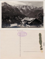 Ansichtskarte Garmisch-Partenkirchen Almwirtschaft Eckbauer 1236m 1928 - Garmisch-Partenkirchen