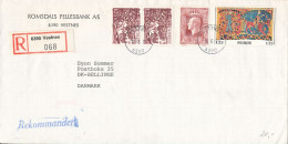 Norway Registered Bank Cover Sent To Denmark Vestnes 19-6-1977 (Romsdals Fellesbank A/S.) - Briefe U. Dokumente
