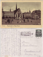 Ansichtskarte Leipzig Augustusplatz Mit Kaffee Felsche 1939 - Leipzig