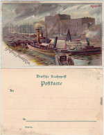 Ansichtskarte Mannheim Hafenpartie 1900 - Mannheim