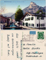 Oberammergau Partie Am Mühlbach Mit Hotel Ansichtskarte  1922 - Oberammergau