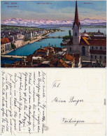 Zürich Blick über Die Stadt Ansictskarte 1913 - Other & Unclassified