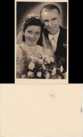 Brautpaar - Hochzeit Fotokarte 1932 - Noces