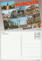 München Mehrbildkarte Ansichtskarte 1980 - Muenchen