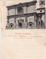 Lugano Facciata Della Cattedrale San Lorenzo Ansichtskarte  1910 - Other & Unclassified