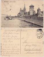 Ansichtskarte Düsseldorf Partie Am Rhein - Dampfer 1913  - Duesseldorf