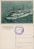 Ansichtskarte  Lufbild Der Hamburg-Cuxhafen-Linie, M. S. Jan Moltke 1935 - Passagiersschepen