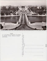Paris Jardins Du Trocadéro Et Le Palais De Chaillot Fotokarte 1965 - Autres & Non Classés
