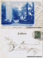 Ansichtskarte Karlsruhe Fontaine Auf Schloßgarten 1900 - Karlsruhe