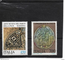 ITALIE 1990 Patrimoine Artistique Et Culturel Italien Yvert 1886-1887 NEUF** MNH Cote 2,50 Euros - 1981-90: Neufs