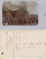 Ansichtskarte  Soldaten In Rußland Vor Haus 1916  - Guerra 1914-18