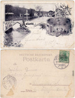 Ansichtskarte Oberlößnitz-Radebeul 3 Bild: Meierei Straße Und Saal 1903  - Radebeul