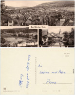 Ansichtskarte Bad Berka 3 Bild: Panoram, Schwimmbad Und Flußpartie 1959 - Other & Unclassified
