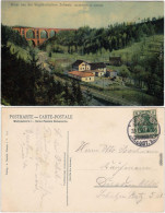 Ansichtskarte Barthmühle-Pöhl Barthmühle Und Bahnhof 1907  - Poehl