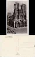 Reims Reims La Cathedrale Postcard Fotokarte Marne  1940 - Autres & Non Classés