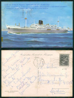 BARCOS SHIP BATEAU PAQUEBOT STEAMER [ BARCOS # 05117 ] - PORTUGAL COMPANHIA COLONIAL NAVEGAÇÃO PAQUETE MOÇAMBIQUE 1-65 - Steamers